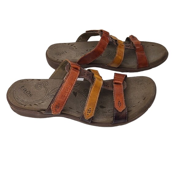 Taos Tribute Leather Gladiator Sandal Slide Shoe Women’s US 11 EU 42 - Picture 1 of 7